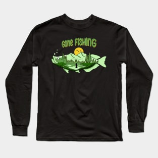 Gone Fishing on the Lake Long Sleeve T-Shirt